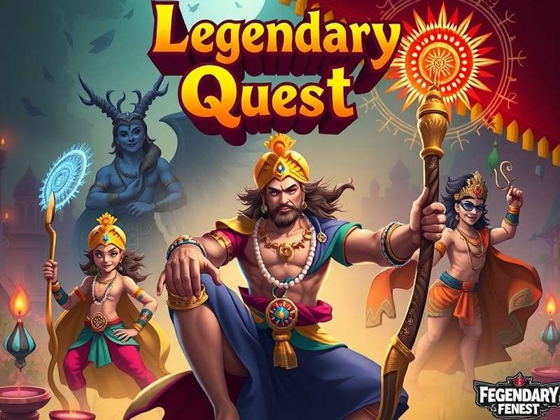 Legendary Fennel Quest game artwork featuring Indian mythology